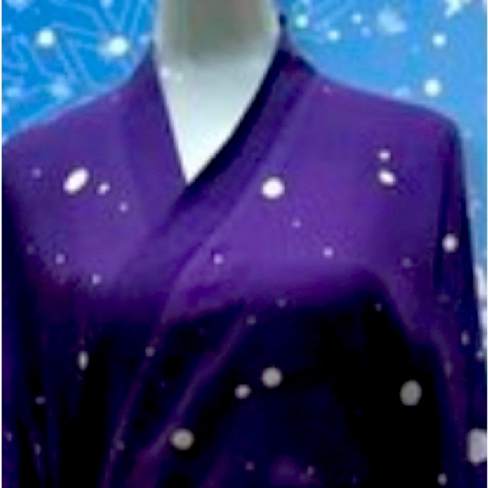 Airy Purple Lounging Robe
